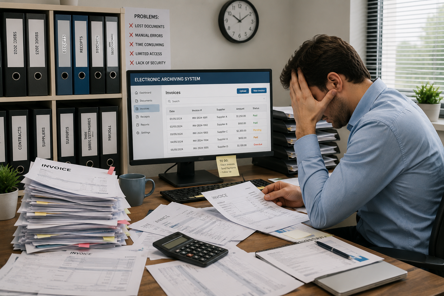 إدارة وتوثيق الفواتير والسندات المالية من خلال برنامج الأرشفة الإلكترونية - فكرة للبرمجيات
